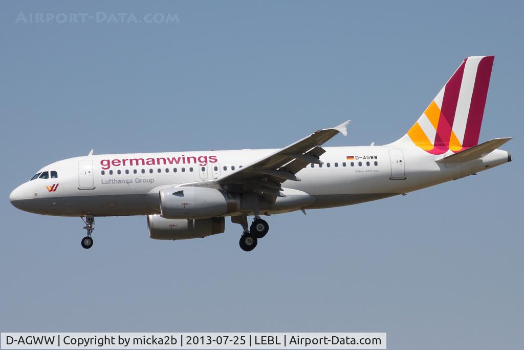 D-AGWW, 2013 Airbus A319-132 C/N 5535, Landing