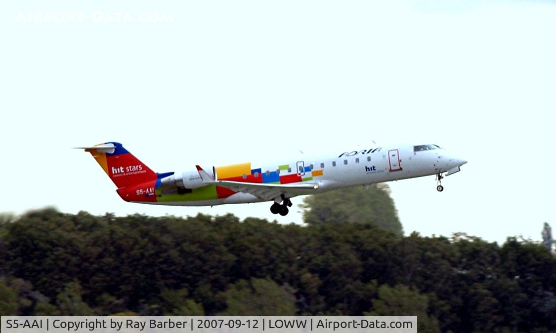 S5-AAI, 1998 Canadair CRJ-200LR (CL-600-2B19) C/N 7248, Canadair CRJ-200LR [7248] (Adria Airways) Vienna-Schwechat~OE 12/09/2007