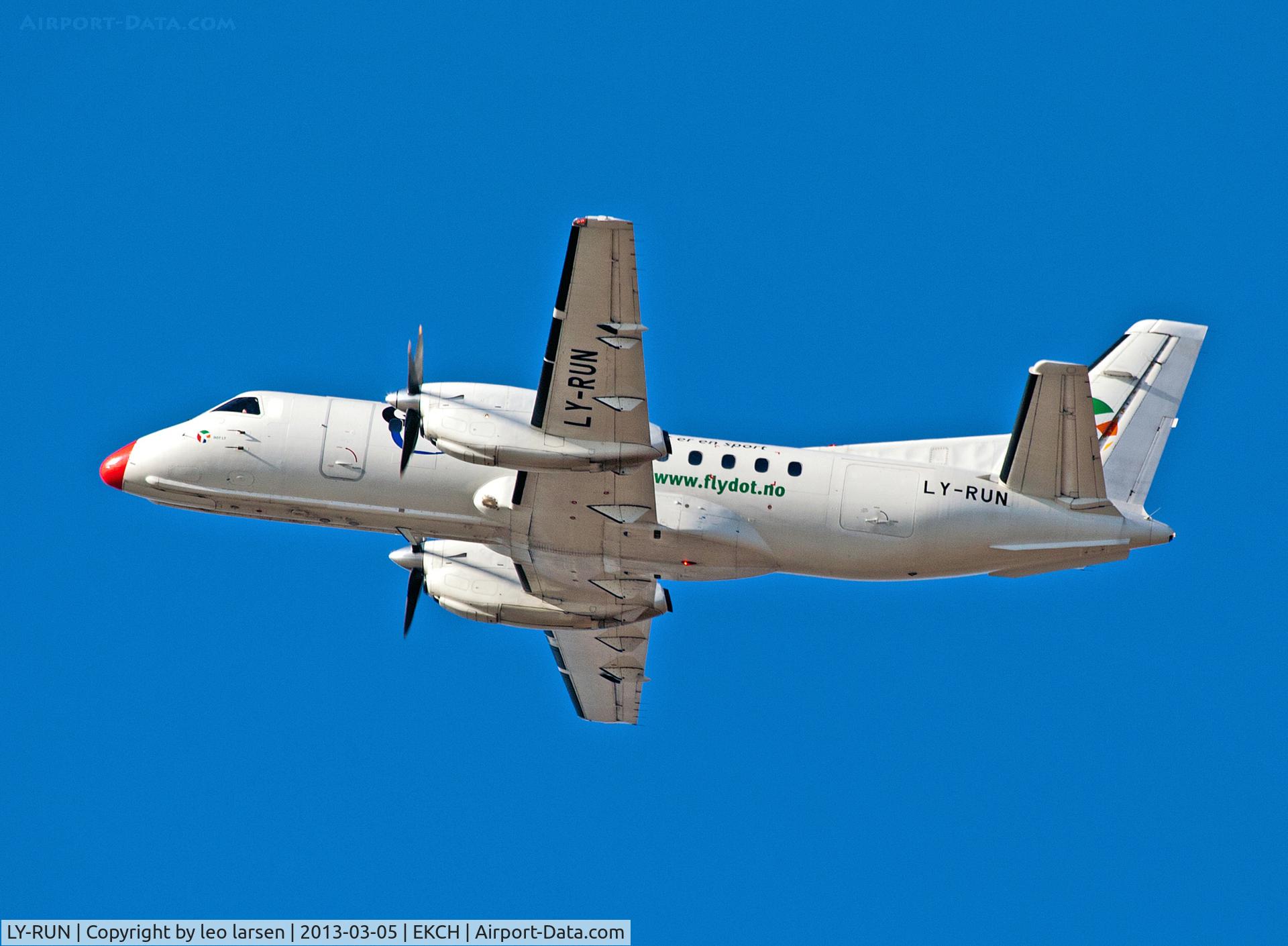 LY-RUN, 1987 Saab SF340A C/N 340A-086, Copenhagen Kastrup 5.3.13