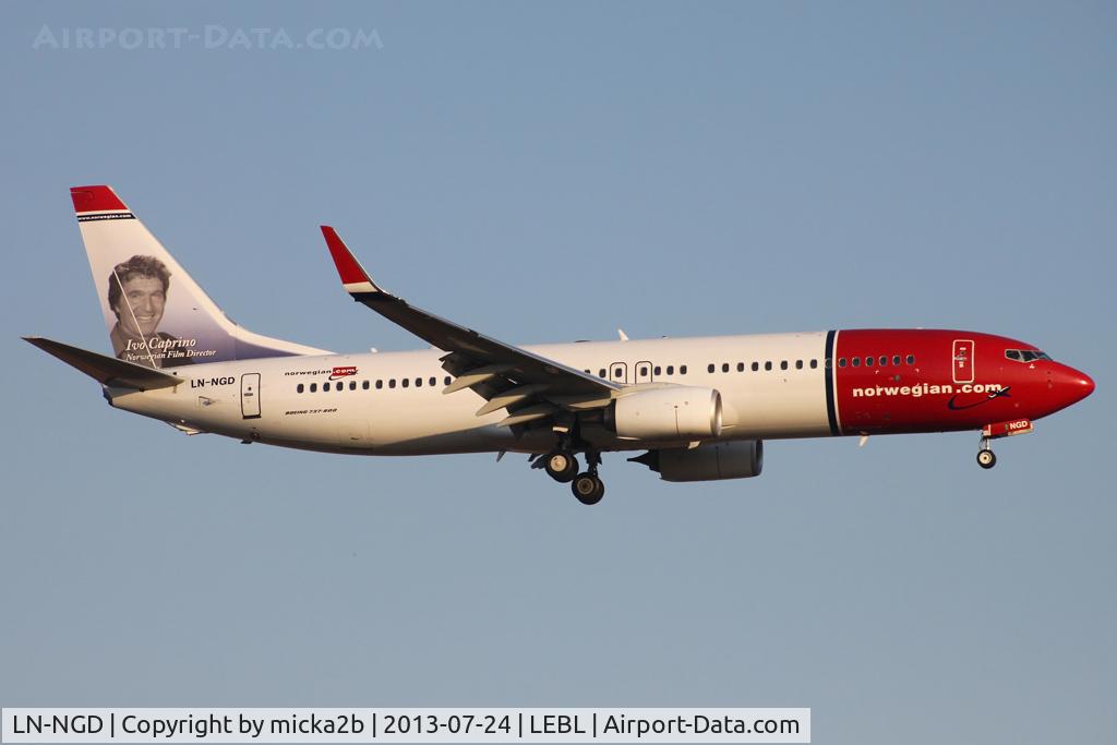 LN-NGD, 2012 Boeing 737-8JP C/N 39049/4161, Landing