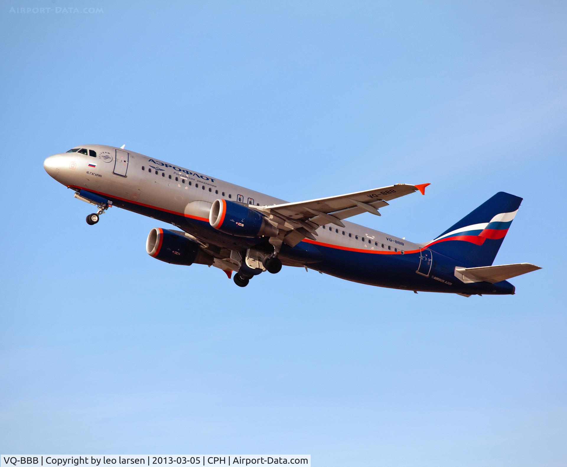 VQ-BBB, 2009 Airbus A320-214 C/N 3823, Copenhagen Kastrup 5.3.13