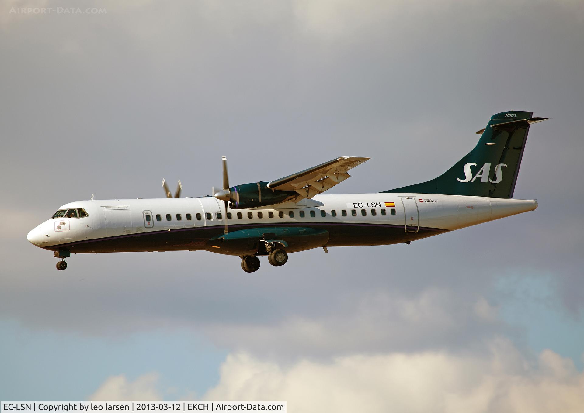 EC-LSN, 1990 ATR 72-102 C/N 192, Copenhagen Kastrup 12.3.13