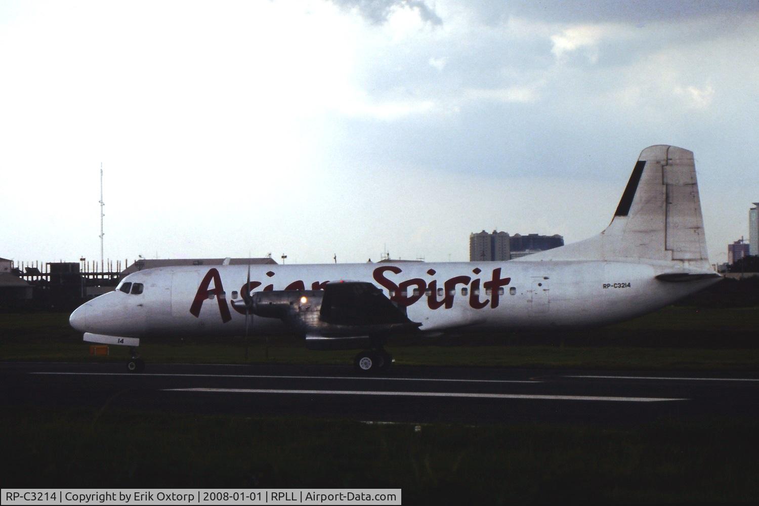 RP-C3214, 1971 NAMC YS-11A-213 C/N 2158, RP-C3214 in MNL JUL00