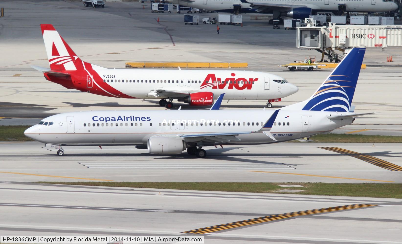 HP-1836CMP, 2014 Boeing 737-8V3 C/N 40782, Copa 737-800