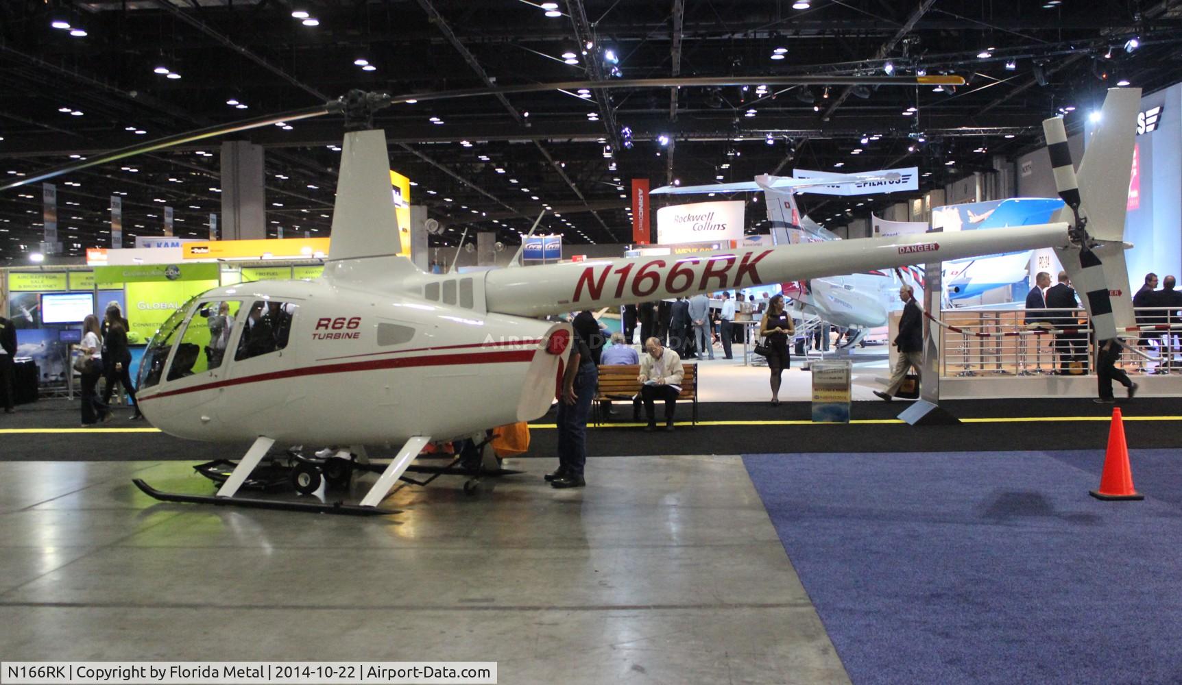 N166RK, 2012 Robinson R66 C/N 0125, Robinson R66 at Orange County Convention Center