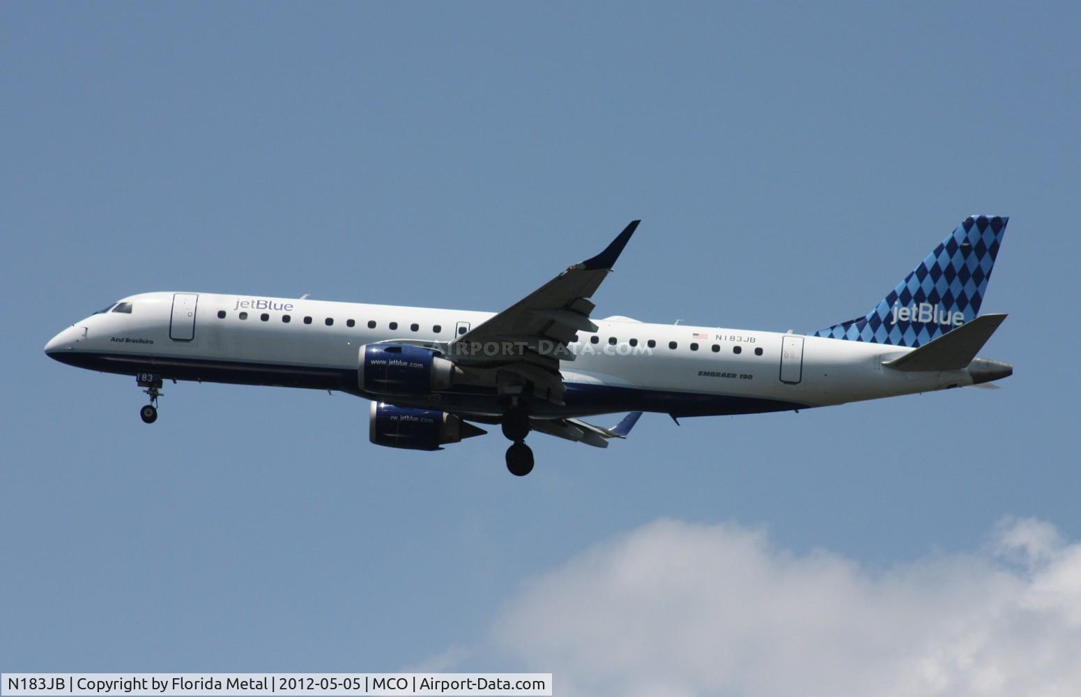 N183JB, 2005 Embraer 190AR (ERJ-190-100IGW) C/N 19000007, Jet Blue E190