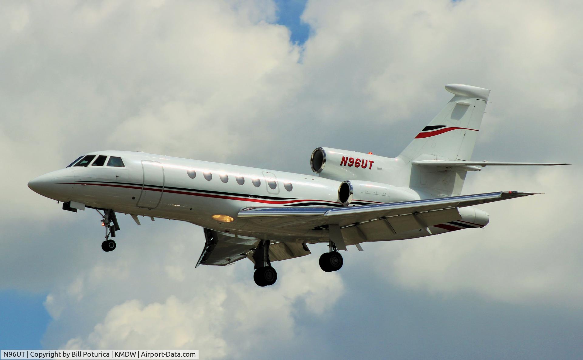 N96UT, Dassault Falcon 50 C/N 192, Landing 31C at Chicago Midway 2014