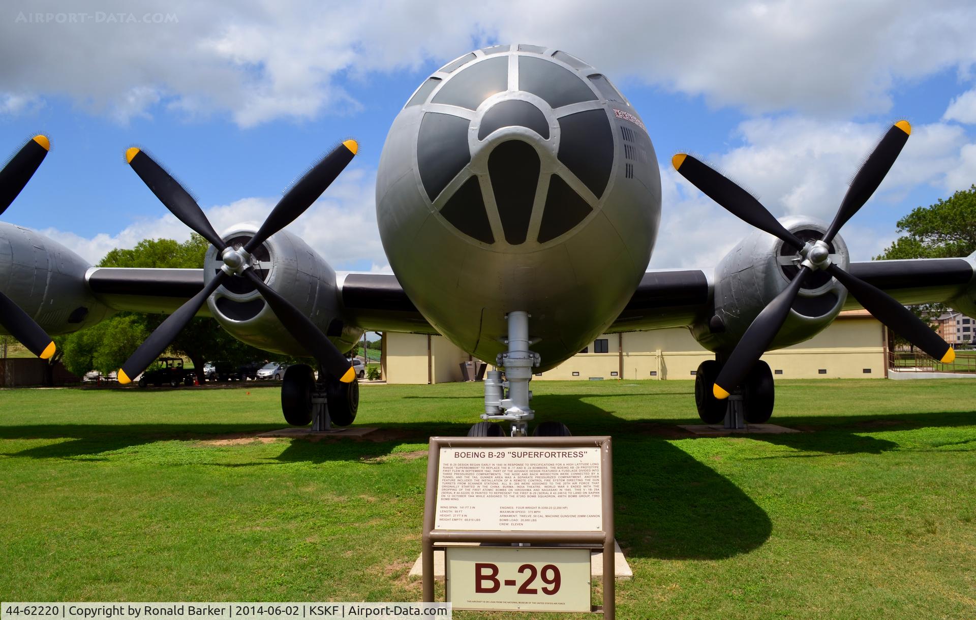 44-62220, 1944 Boeing B-29A Superfortress C/N 11697, LMTC Parade Field
