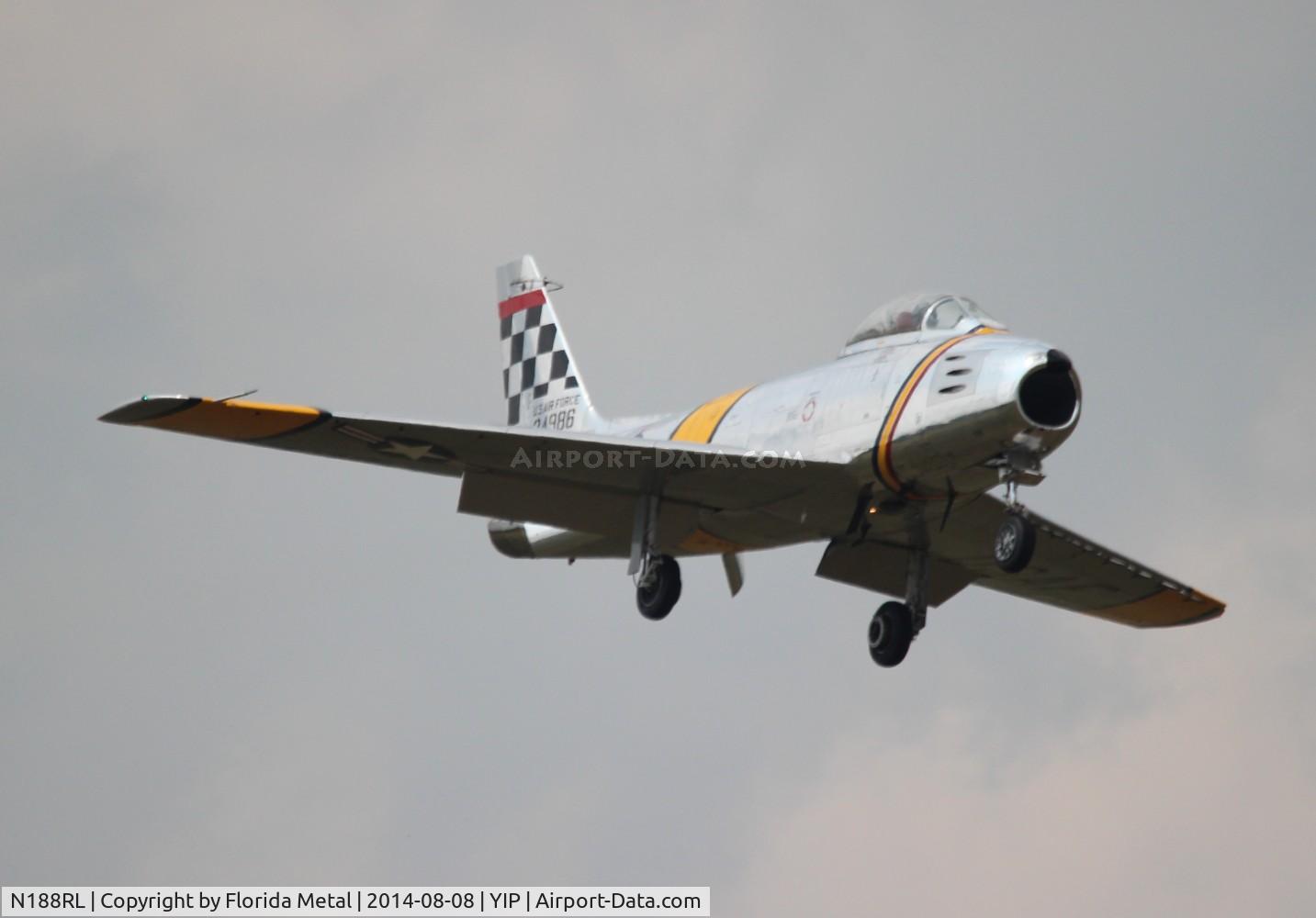 N188RL, 1952 North American F-86F Sabre C/N 191-682, F-86 Sabre