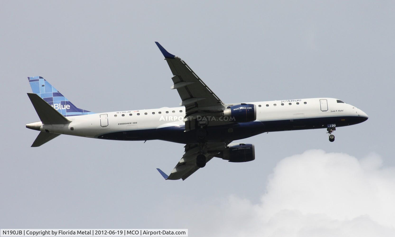 N190JB, 2005 Embraer 190AR (ERJ-190-100IGW) C/N 19000011, Jet Blue