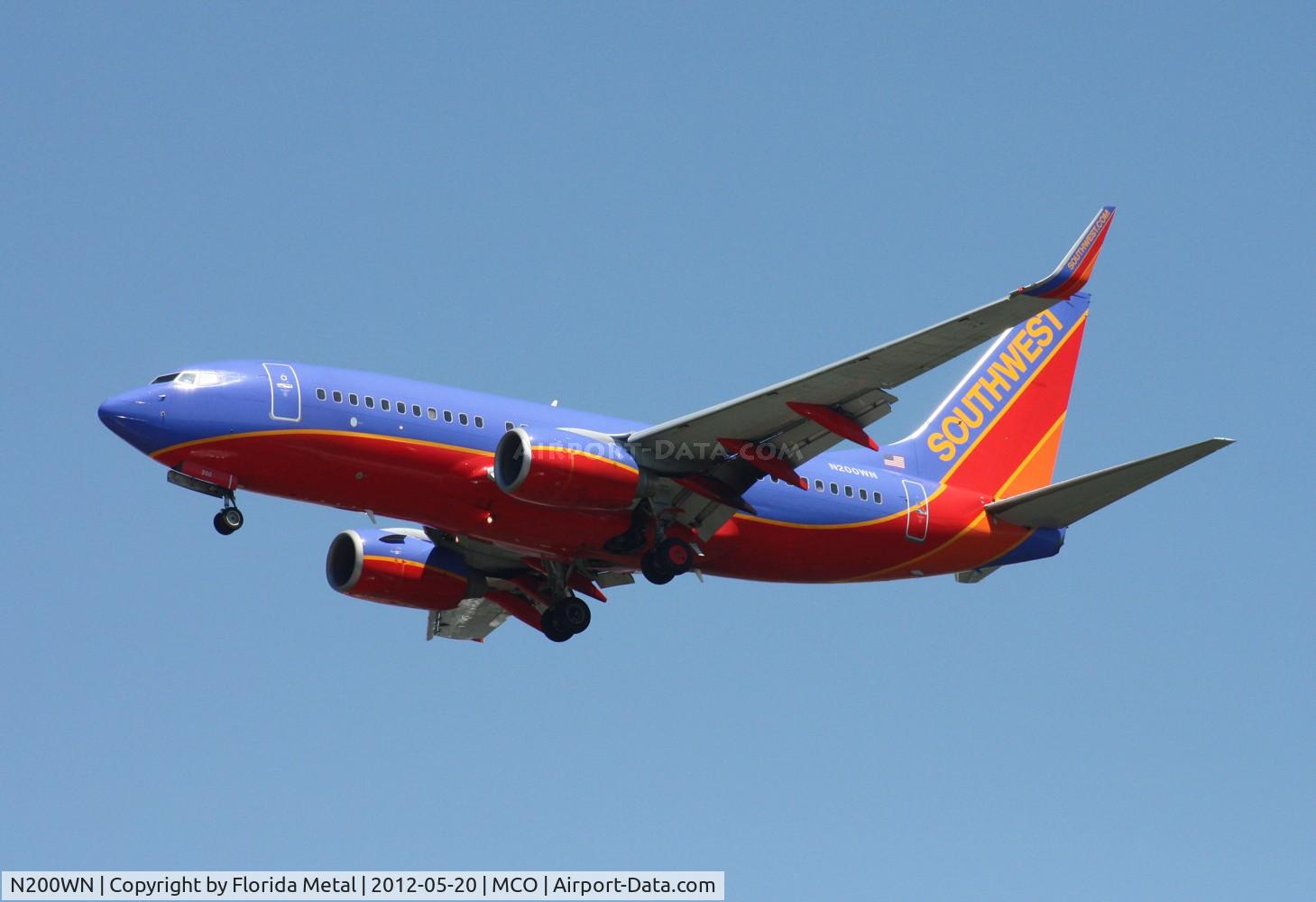 N200WN, 2005 Boeing 737-7H4 C/N 32482, Southwest 737