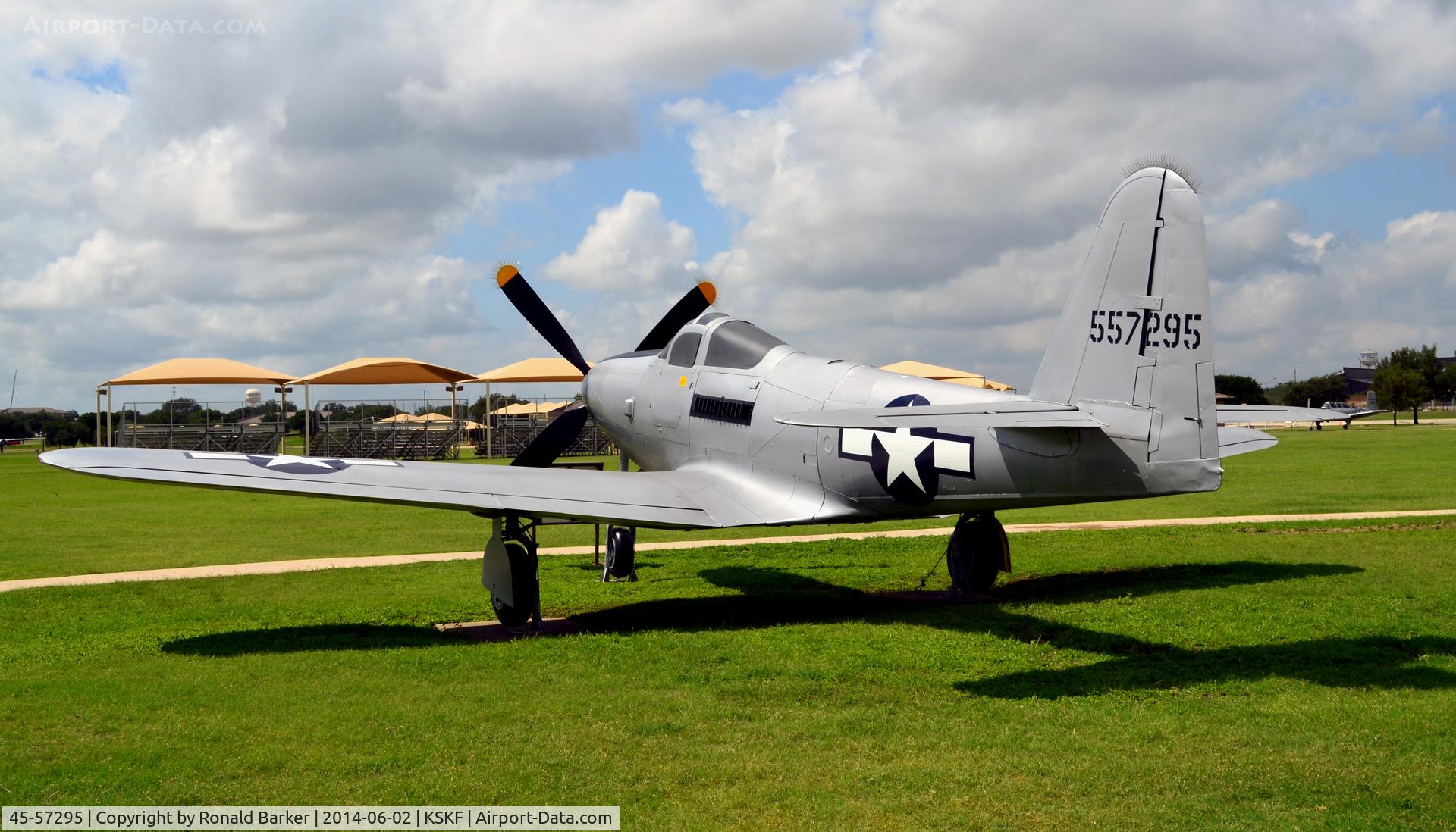 45-57295, 1945 Bell QF-63G Kingcobra C/N Not found 45-57295, LMTC Parade Field
