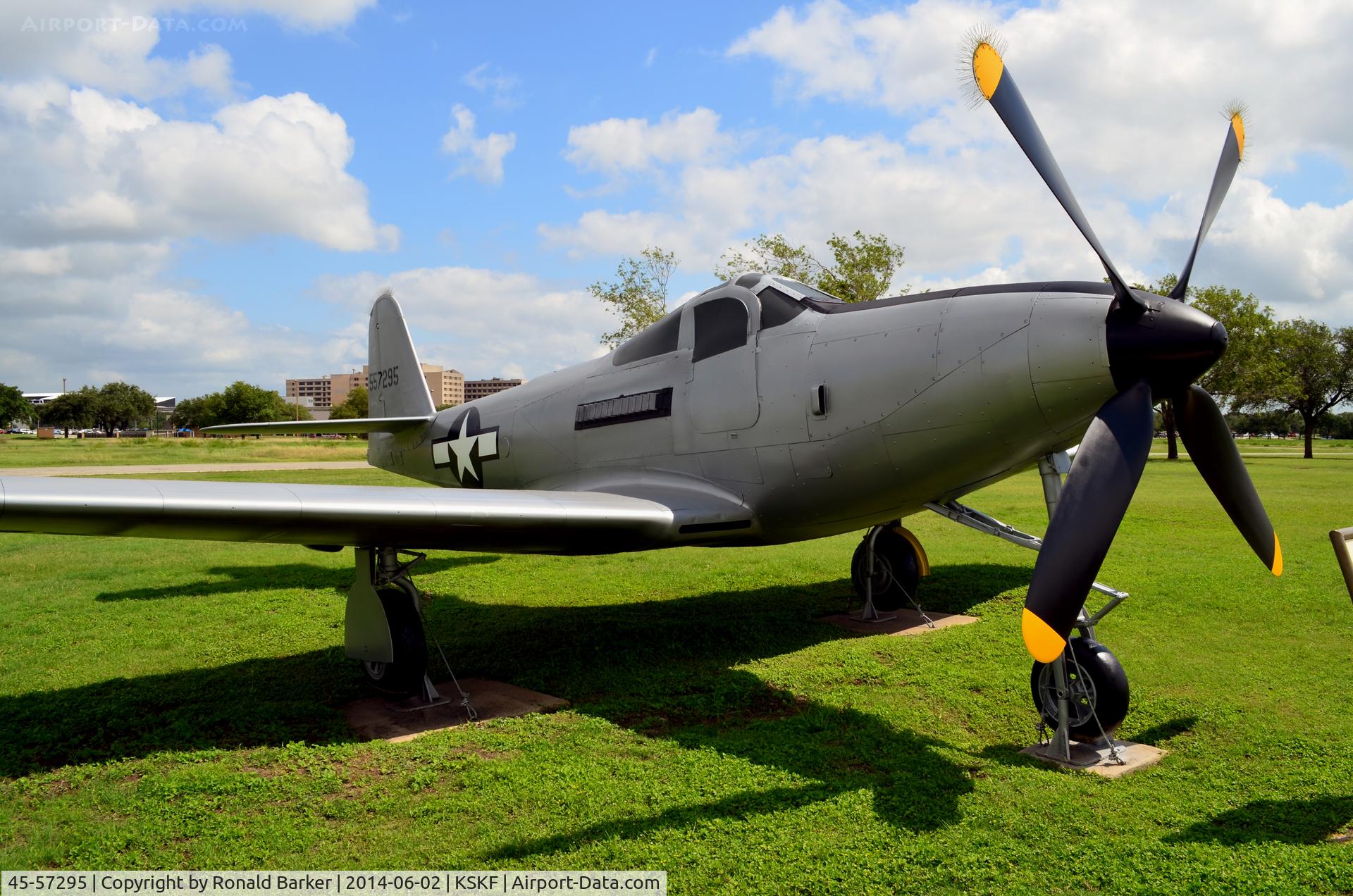 45-57295, 1945 Bell QF-63G Kingcobra C/N Not found 45-57295, LMTC Parade Field