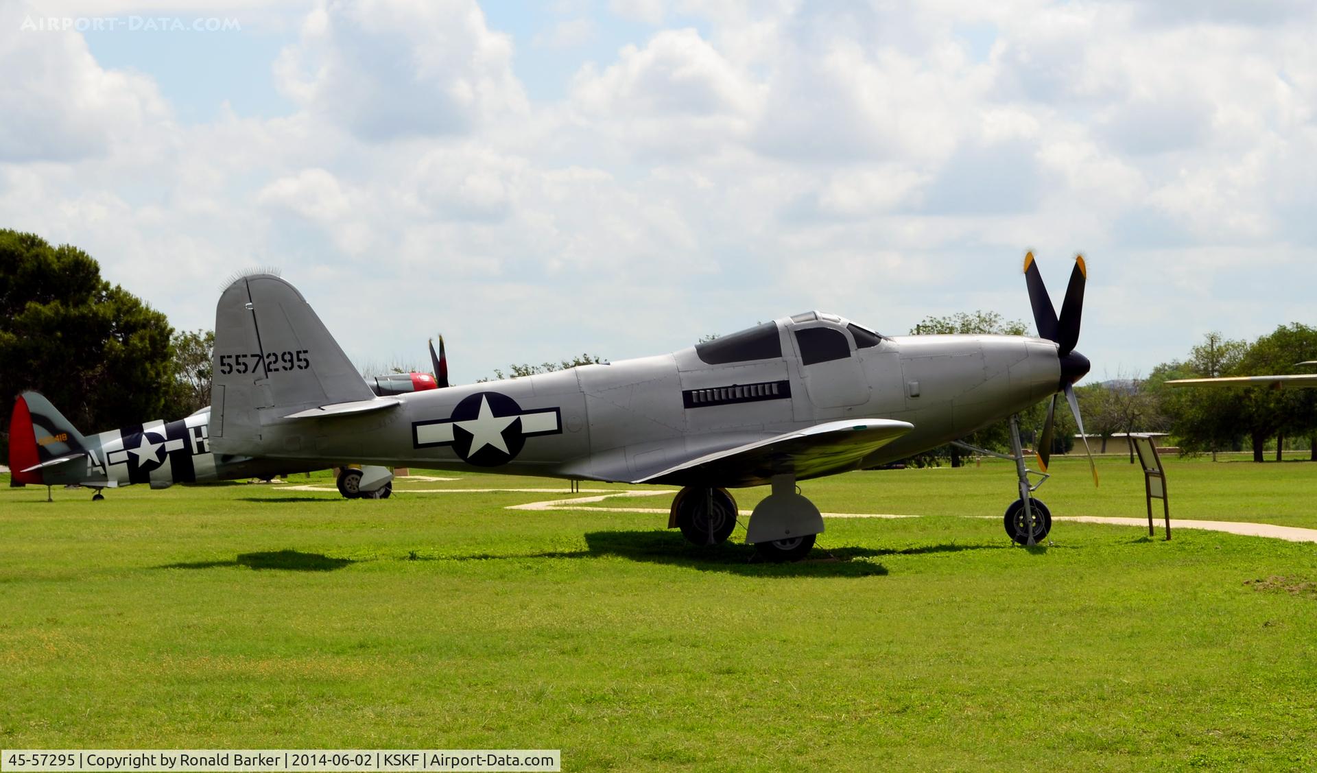 45-57295, 1945 Bell QF-63G Kingcobra C/N Not found 45-57295, LMTC Parade Field