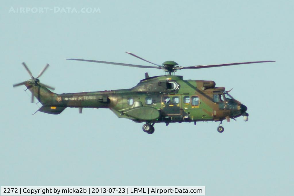 2272, Aérospatiale AS-532UL Cougar C/N 2272, In flight. Crash in Mali in november 2019.