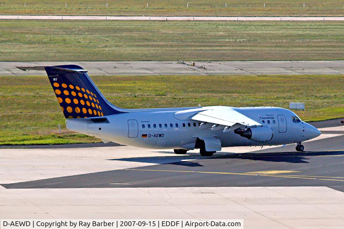 D-AEWD, 1987 British Aerospace BAe.146-200 C/N E2069, BAe 146-200 [E2069] (Eurowings/Lufthansa Regional) Frankfurt~D 15/09/2007
