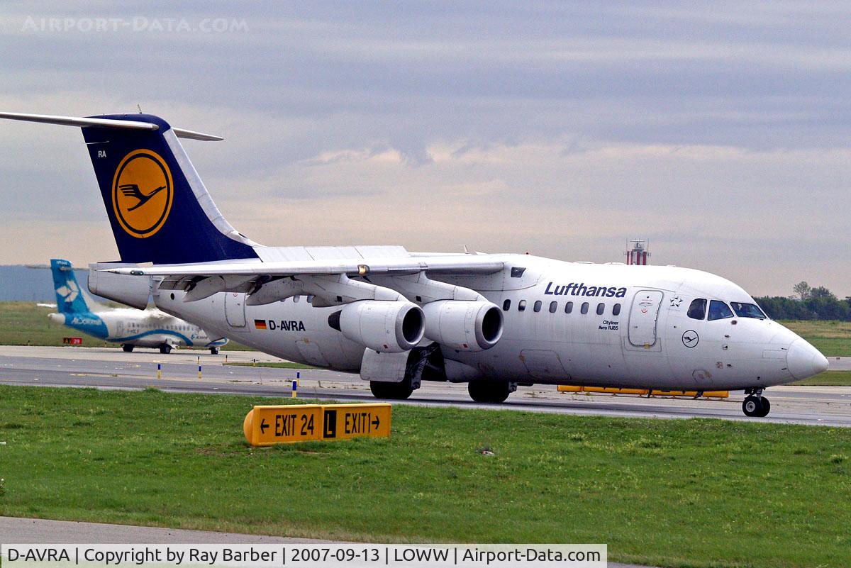 D-AVRA, 1994 British Aerospace Avro 146-RJ85 C/N E.2256, BAe 146-RJ85 [E2256] (Lufthansa Regional) Vienna-Schwechat~OE 13/09/2007