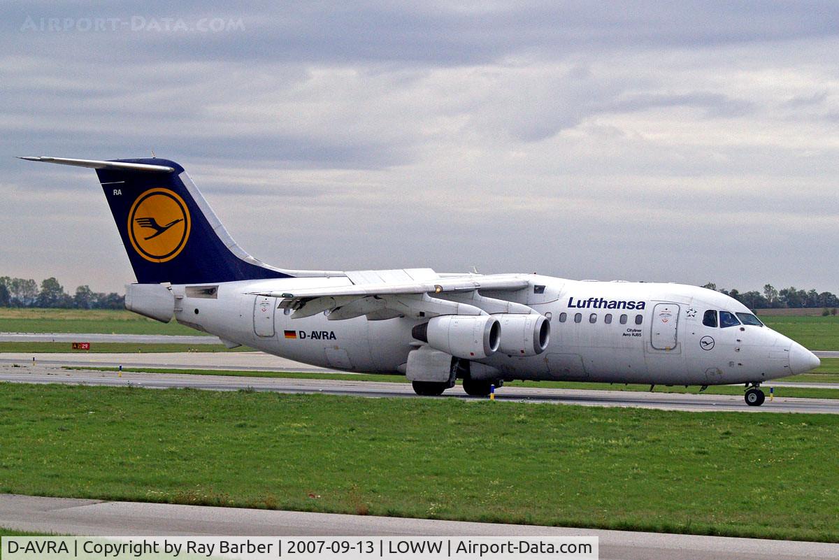 D-AVRA, 1994 British Aerospace Avro 146-RJ85 C/N E.2256, BAe 146-RJ85 [E2256] (Lufthansa Regional) Vienna-Schwechat~OE 13/09/2007