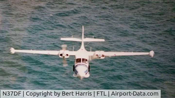 N37DF, 1941 Grumman G-44A Super Widgeon C/N 1215, Taken flying under a bridge. Good times. Glad I had it, glad I don't.