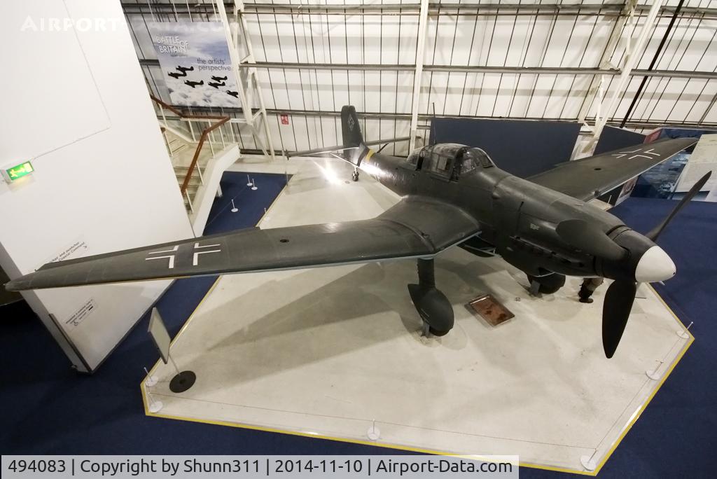 494083, 1941 Junkers Ju-87D Stuka C/N Not found 494083, Preserved inside London - RAF Hendon Museum