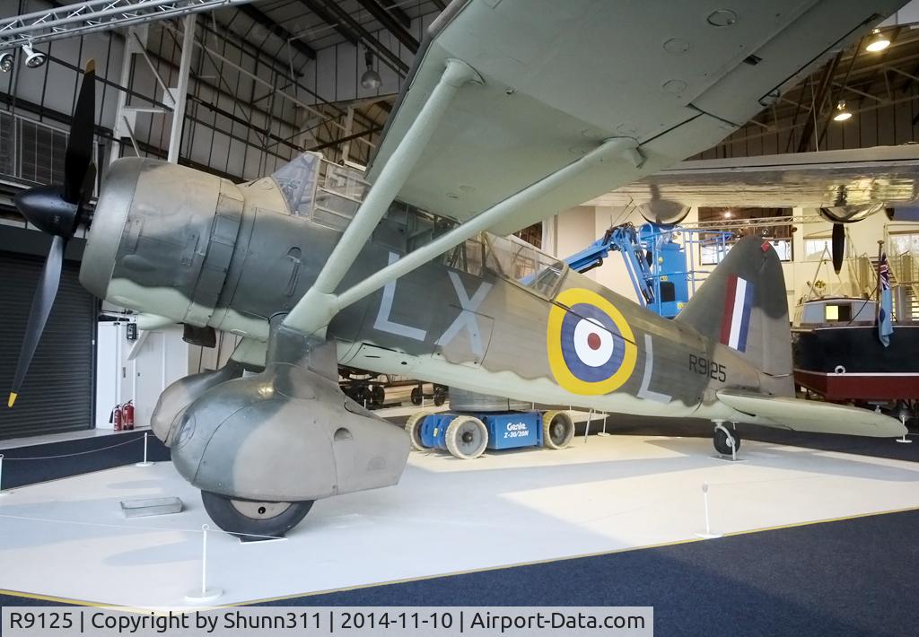 R9125, 1940 Westland Lysander III C/N 1185, Preserved inside London - RAF Hendon Museum