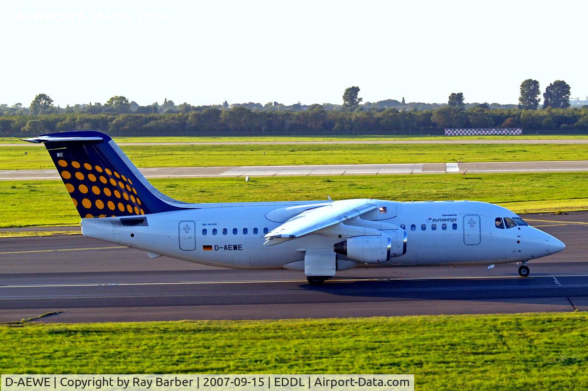 D-AEWE, 1987 British Aerospace BAe.146-200 C/N E2077, BAe 146-200 [E2077] (Eurowings/Lufthansa Regional) Dusseldorf~D 15/09/2007