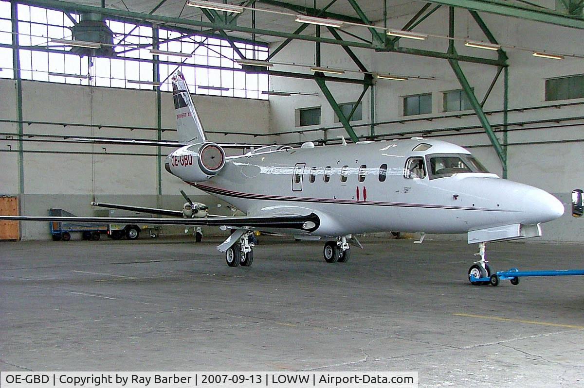 OE-GBD, 2000 Israel Aircraft Industries IAI-1125A Astra SPX C/N 133, I.A.I. 1125 Astra SPX [133] Vienna-Schwechat~OE 13/09/2007