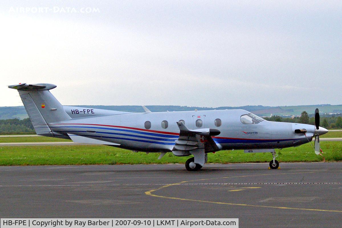 HB-FPE, 2003 Pilatus PC-12/45 C/N 479, Pilatus PC-12/45 [479] Ostrava-Mosnov~OK 10/09/2007