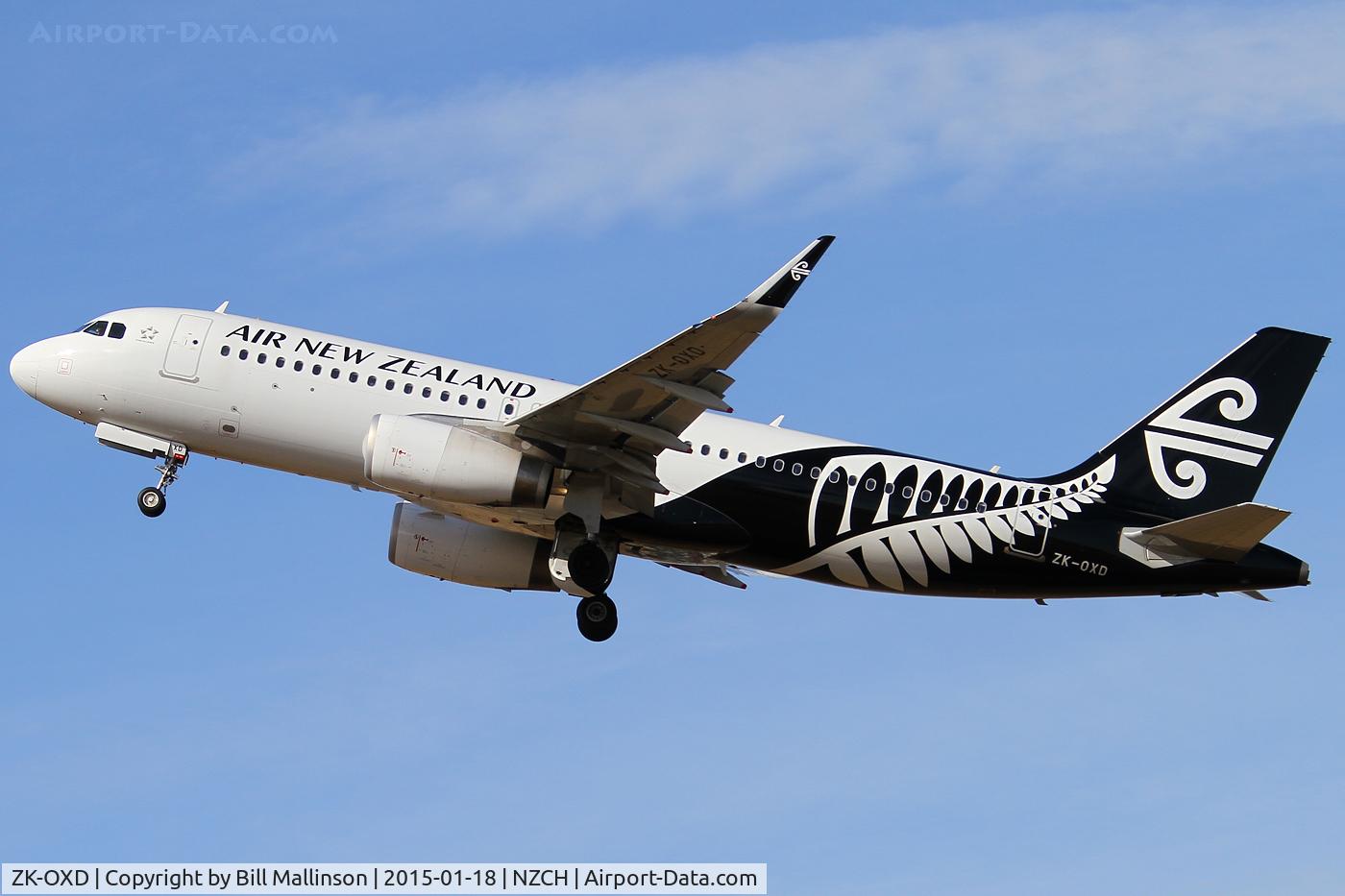 ZK-OXD, 2014 Airbus A320-232 C/N 5962, away from 29