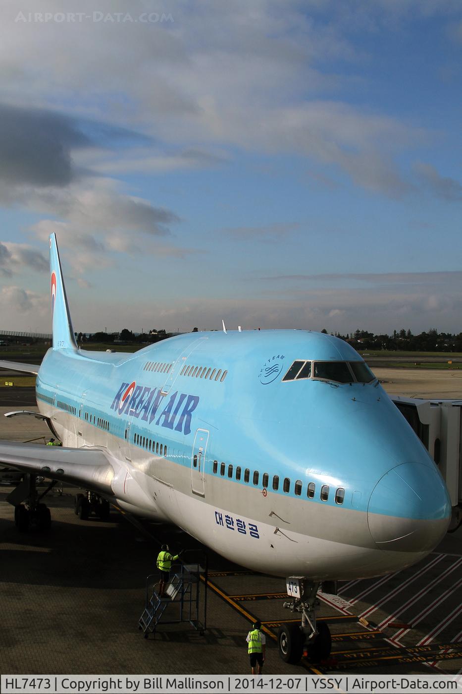 HL7473, 1996 Boeing 747-4B5 C/N 28335, at the gate