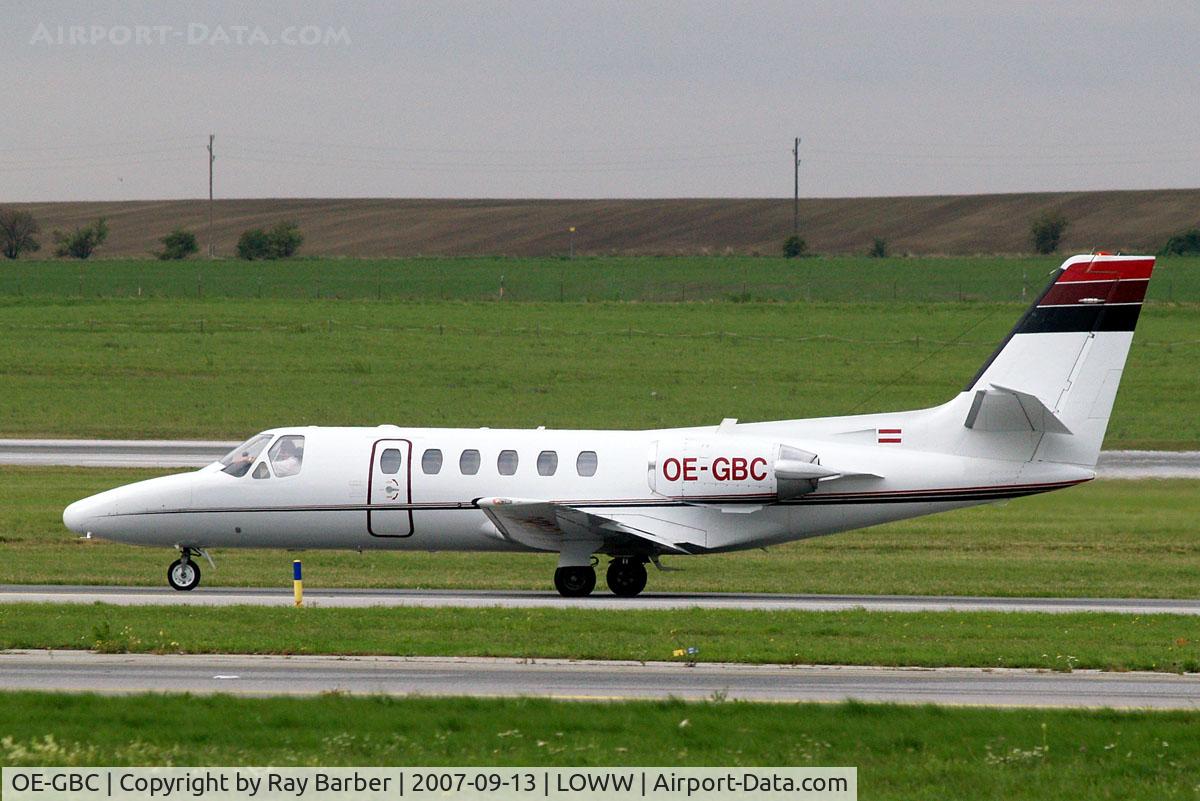 OE-GBC, 1992 Cessna 550 Citation II C/N 550-0717, Cessna Citation II [550-0717] Vienna-Schwechat~OE 13/09/2007