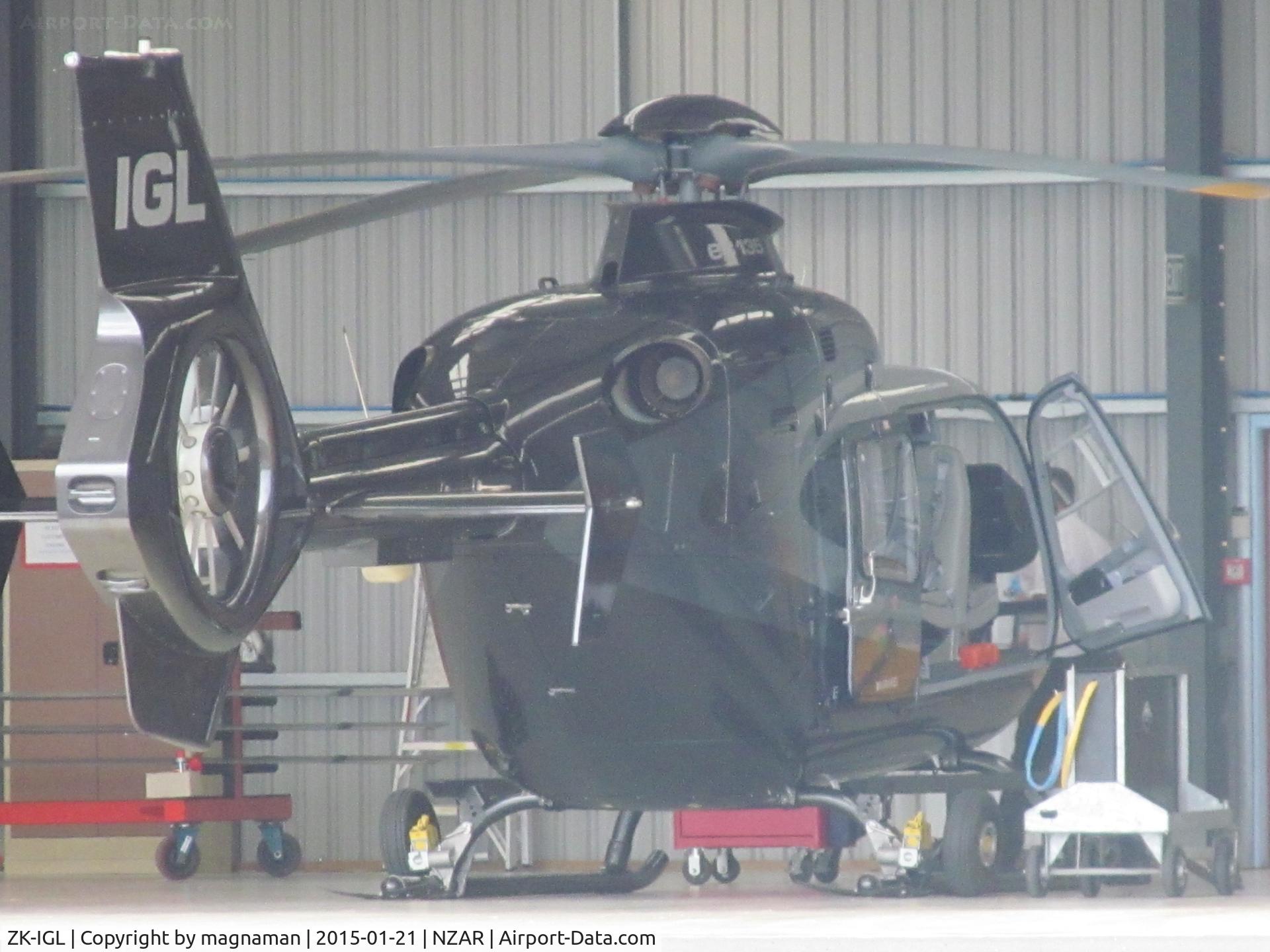 ZK-IGL, Eurocopter EC-135P-2 C/N 0195, inside Airbus hangar