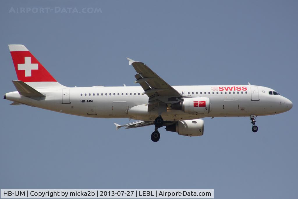 HB-IJM, 1996 Airbus A320-214 C/N 635, Landing