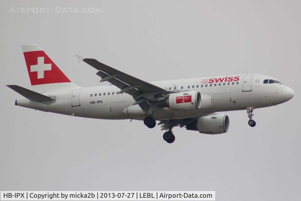 HB-IPX, 1996 Airbus A319-112 C/N 612, Landing. Scrapped in may 2019.