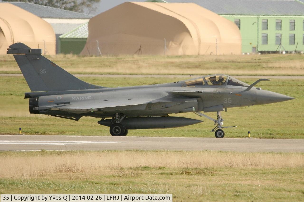 35, 2012 Dassault Rafale M C/N 35, Dassault Rafale M, Taxiing after landing rwy 26, Landivisiau Naval Air Base (LFRJ)