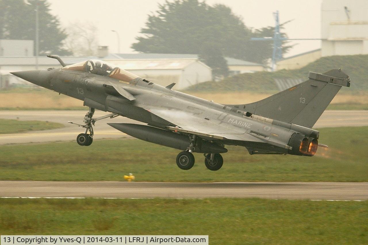 13, Dassault Rafale M C/N 13, Dassault Rafale M, Take off rwy 08, Landivisiau Naval Air Base (LFRJ)