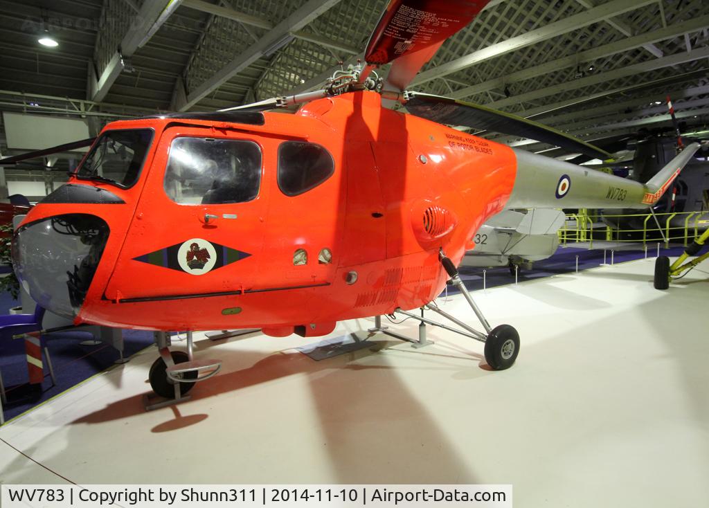 WV783, 1950 Bristol 171 Sycamore HR.12 C/N 12900, Preserved inside London - RAF Hendon Museum