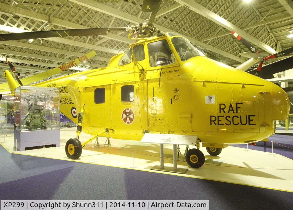 XP299, 1961 Westland Whirlwind HAR.10 C/N WA342, Preserved inside London - RAF Hendon Museum