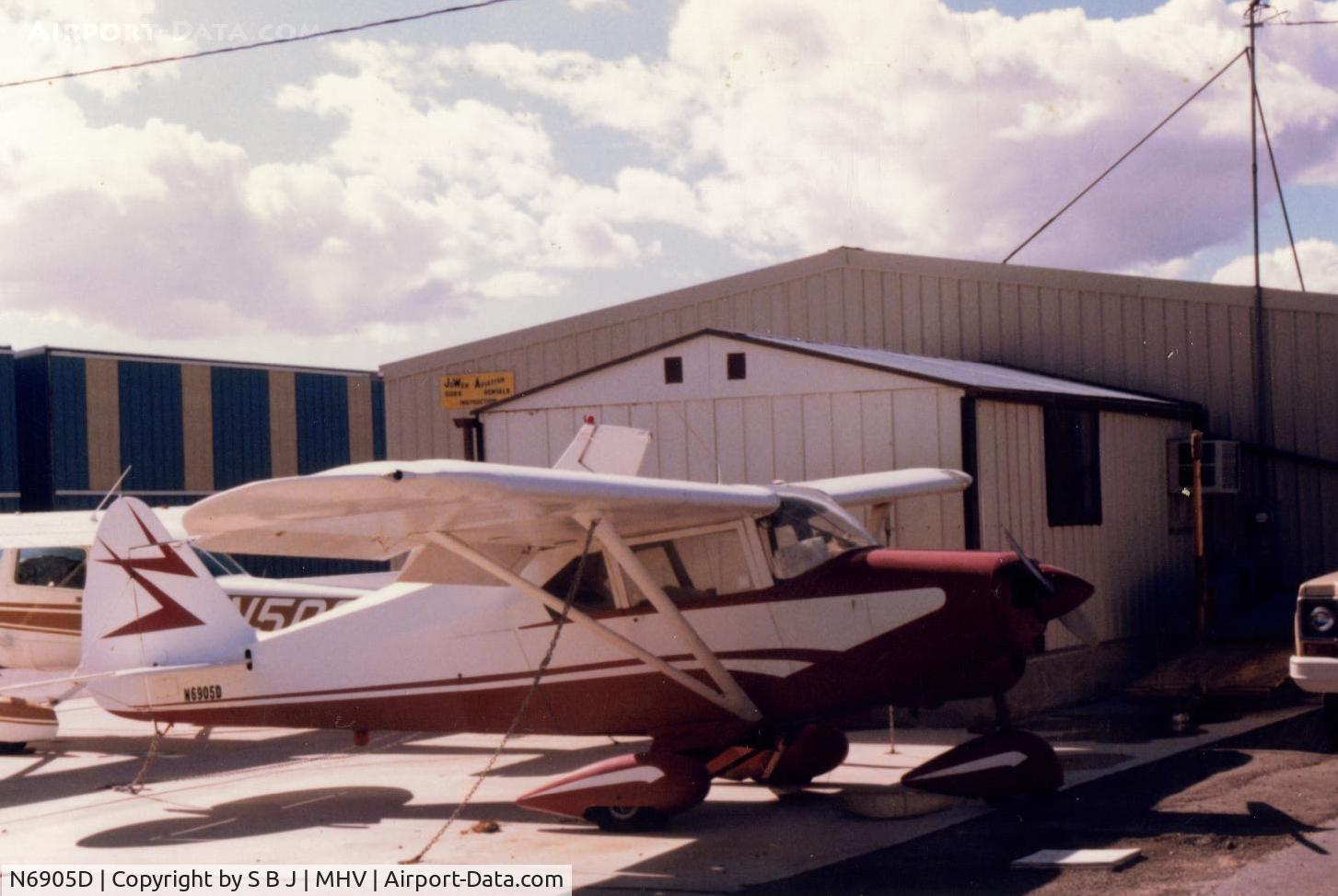 N6905D, 1957 Piper PA-22-150 Tri-Pacer C/N 22-4832, 05D after purchase.