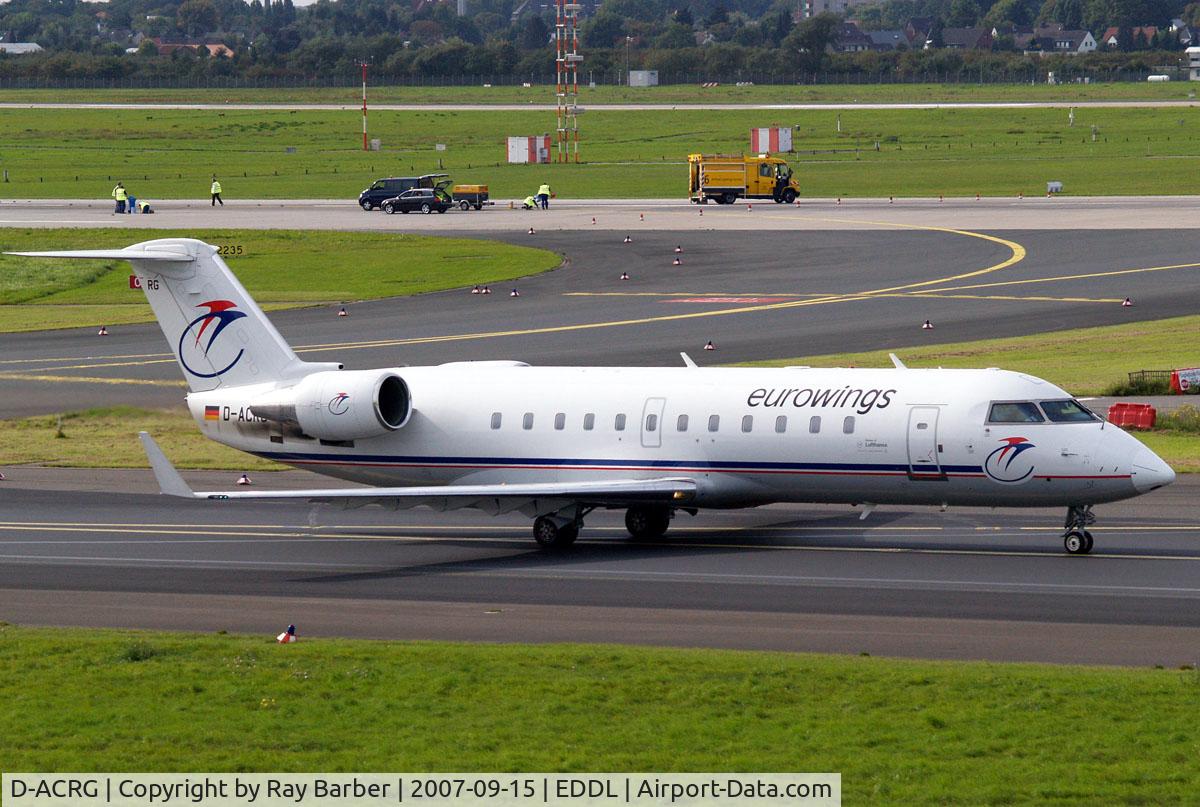 D-ACRG, 2002 Bombardier CRJ-200ER (CL-600-2B19) C/N 7630, Canadair CRJ-200LR [7630] (Eurowings) Dusseldorf~D 15/09/2007