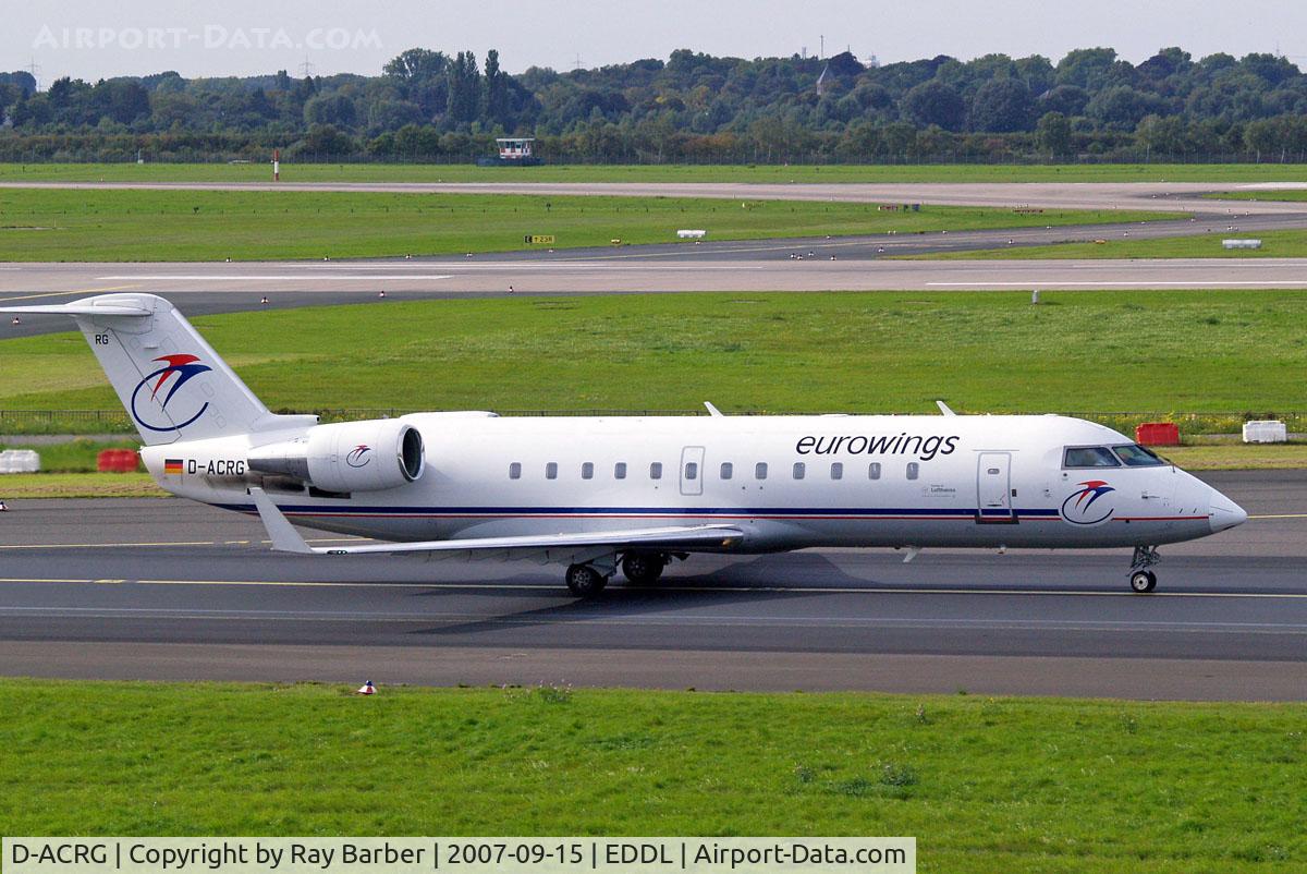 D-ACRG, 2002 Bombardier CRJ-200ER (CL-600-2B19) C/N 7630, Canadair CRJ-200LR [7630] (Eurowings) Dusseldorf~D 15/09/2007