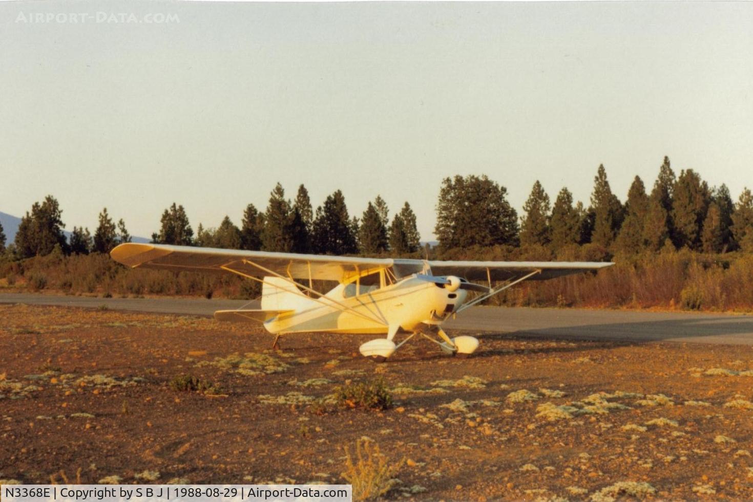 N3368E, 1947 Aeronca 11BC Chief C/N 11BC-1704, 68E in the late day sun.