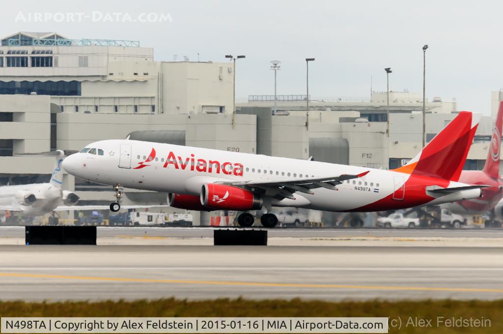 N498TA, 2008 Airbus A320-233 C/N 3418, Miami