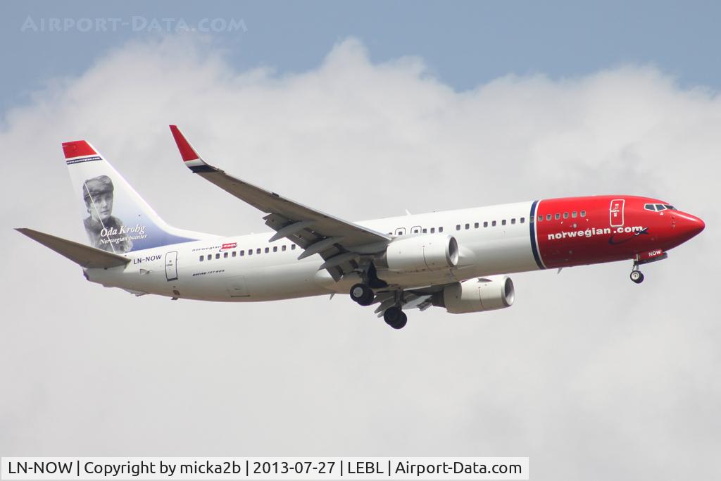 LN-NOW, 2010 Boeing 737-8JP C/N 37817, Landing