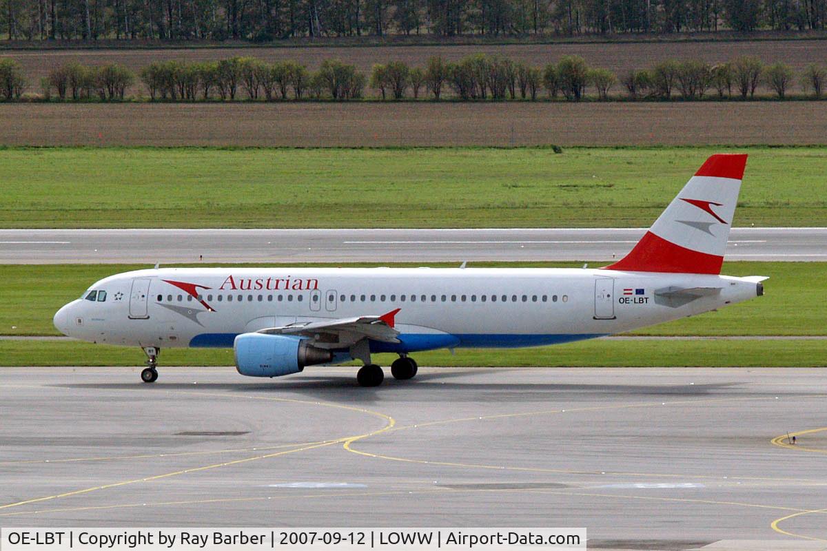OE-LBT, 2000 Airbus A320-214 C/N 1387, Airbus A320-214 [1387] (Austrian Airlines) Vienna-Schwechat~OE 12/09/2007