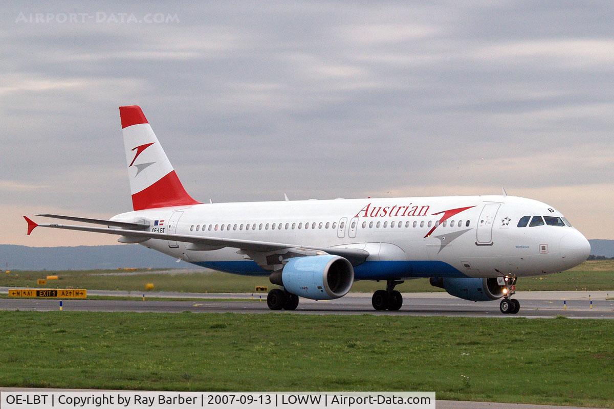 OE-LBT, 2000 Airbus A320-214 C/N 1387, Airbus A320-214 [1387] (Austrian Airlines) Vienna-Schwechat~OE 13/09/2007