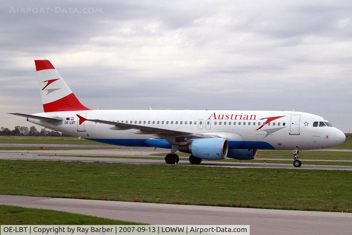 OE-LBT, 2000 Airbus A320-214 C/N 1387, Airbus A320-214 [1387] (Austrian Airlines) Vienna-Schwechat~OE 13/09/2007