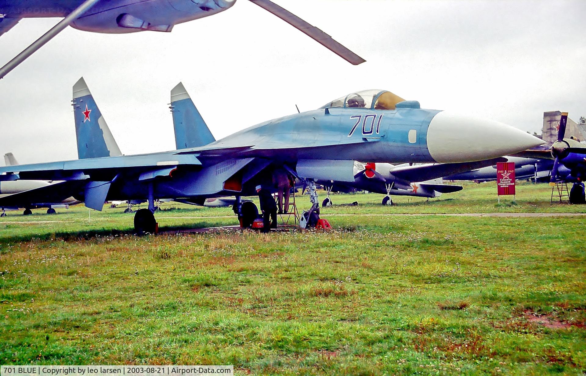 701 BLUE, 1989 Sukhoi T-10M-1 (SU-27M) C/N 369110116202, Monino Museum Moscow 21.8.03