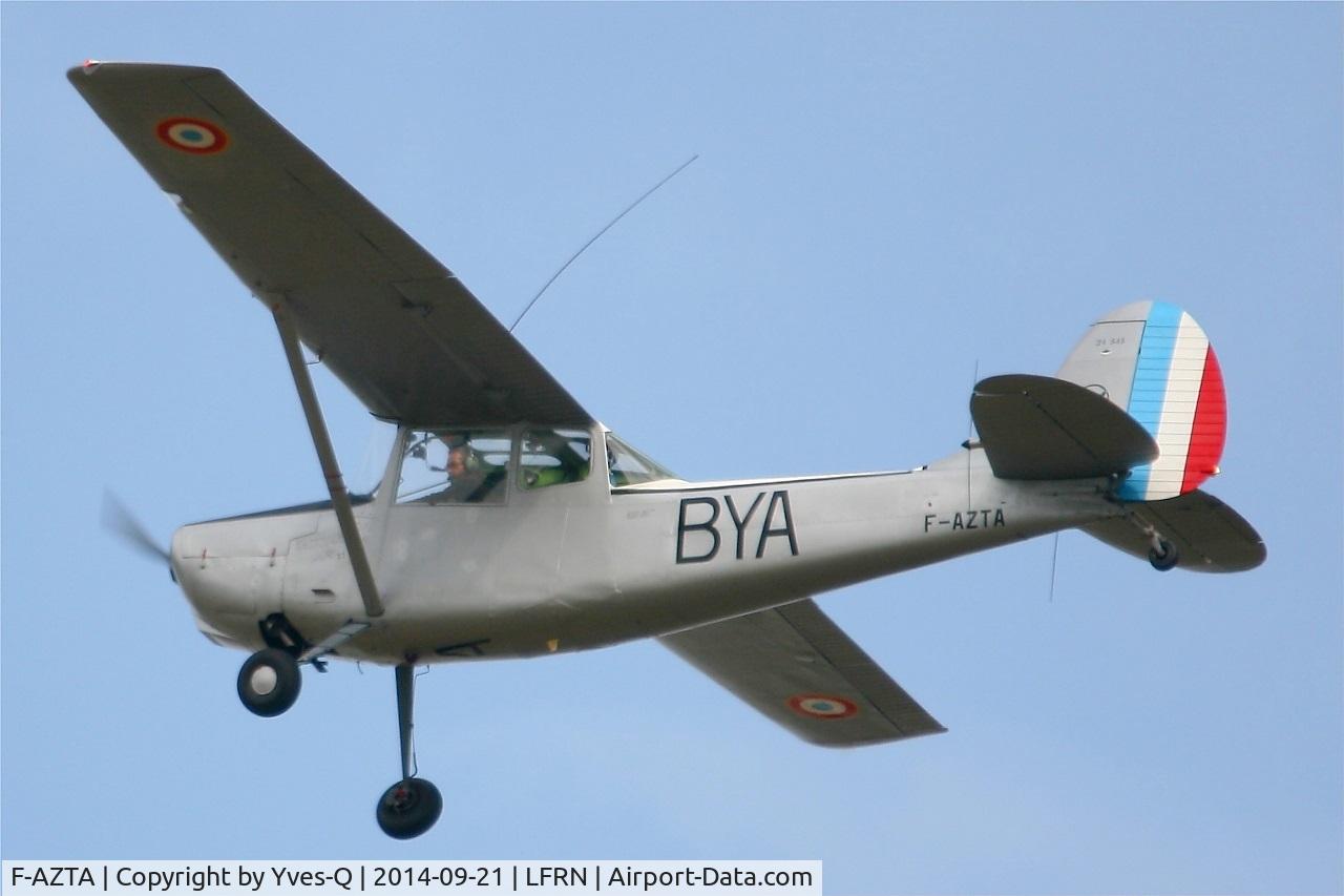 F-AZTA, 1957 Cessna O-1A Bird Dog C/N 24545, Cessna O-1A Bird Dog, Solo display, Rennes-St Jacques airport (LFRN-RNS) Air show 2014