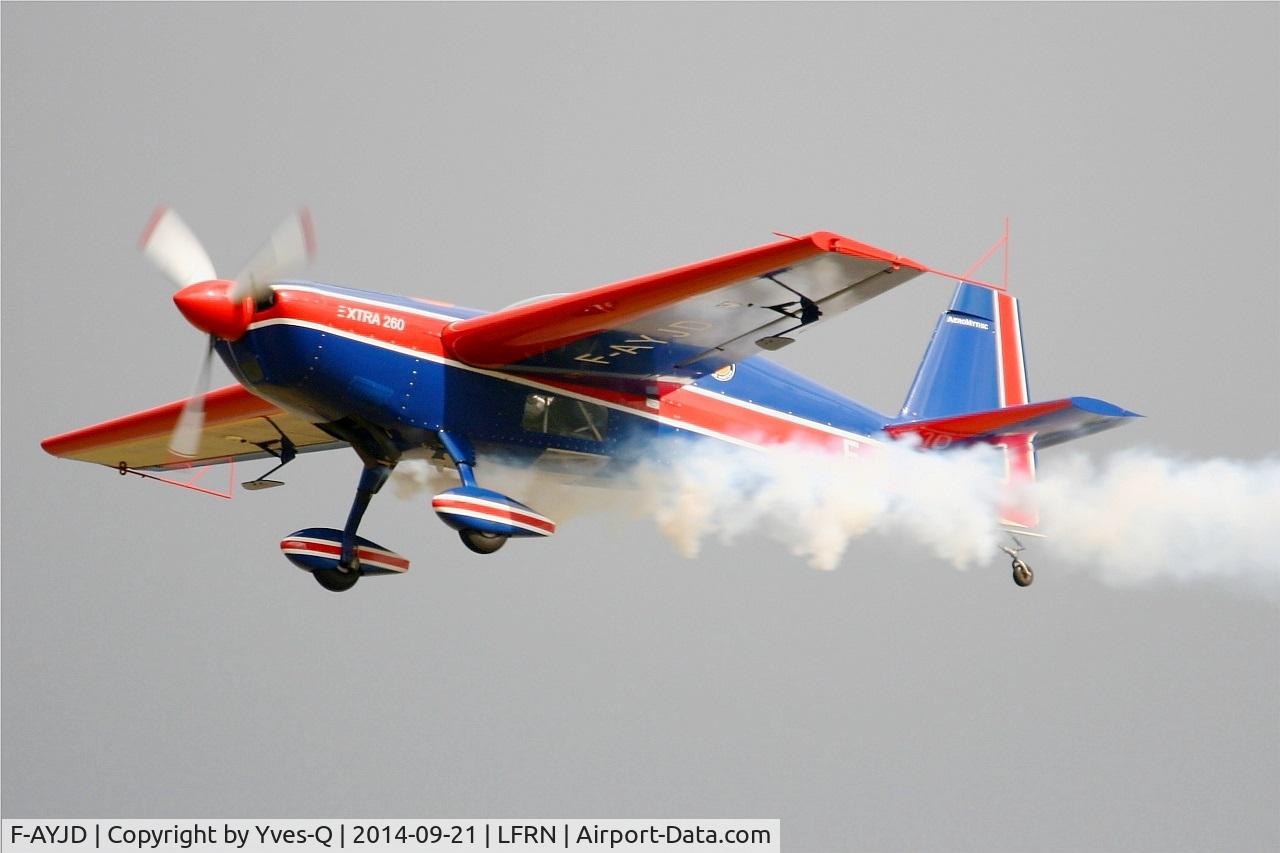 F-AYJD, 1990 Extra EA-260 C/N 02, Extra EA-260, Solo display, Rennes-St Jacques airport (LFRN-RNS) Air show 2014